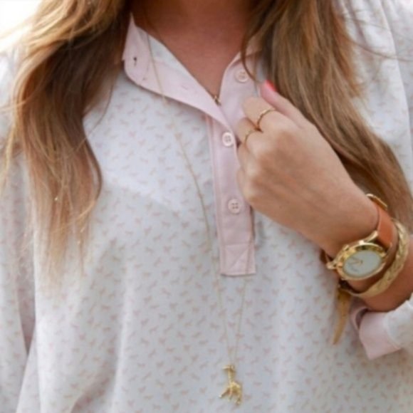Free People Tops - Free People Wild Horse print popover button pink